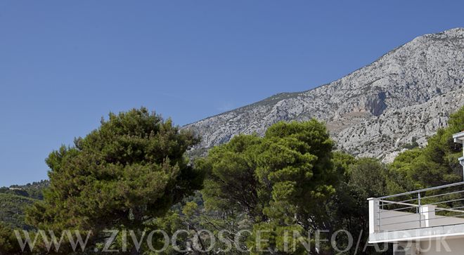 second balcony has view on mountain Biokovo