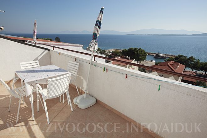 large terrace with sight on adriatic sea