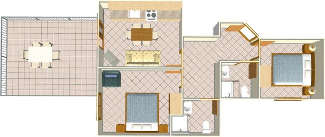 Apartments Villa Filip, Živogošće - plan