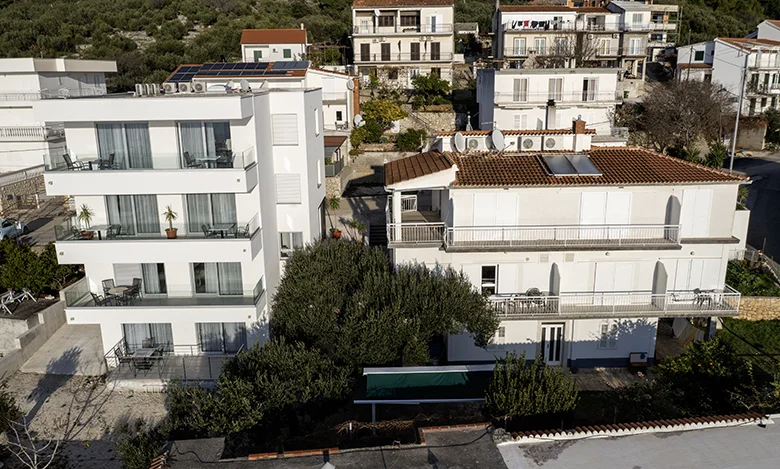 Haus Klaričić, Živogošće, aerial view
