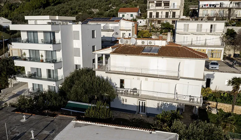 Haus Klaričić, aerial view